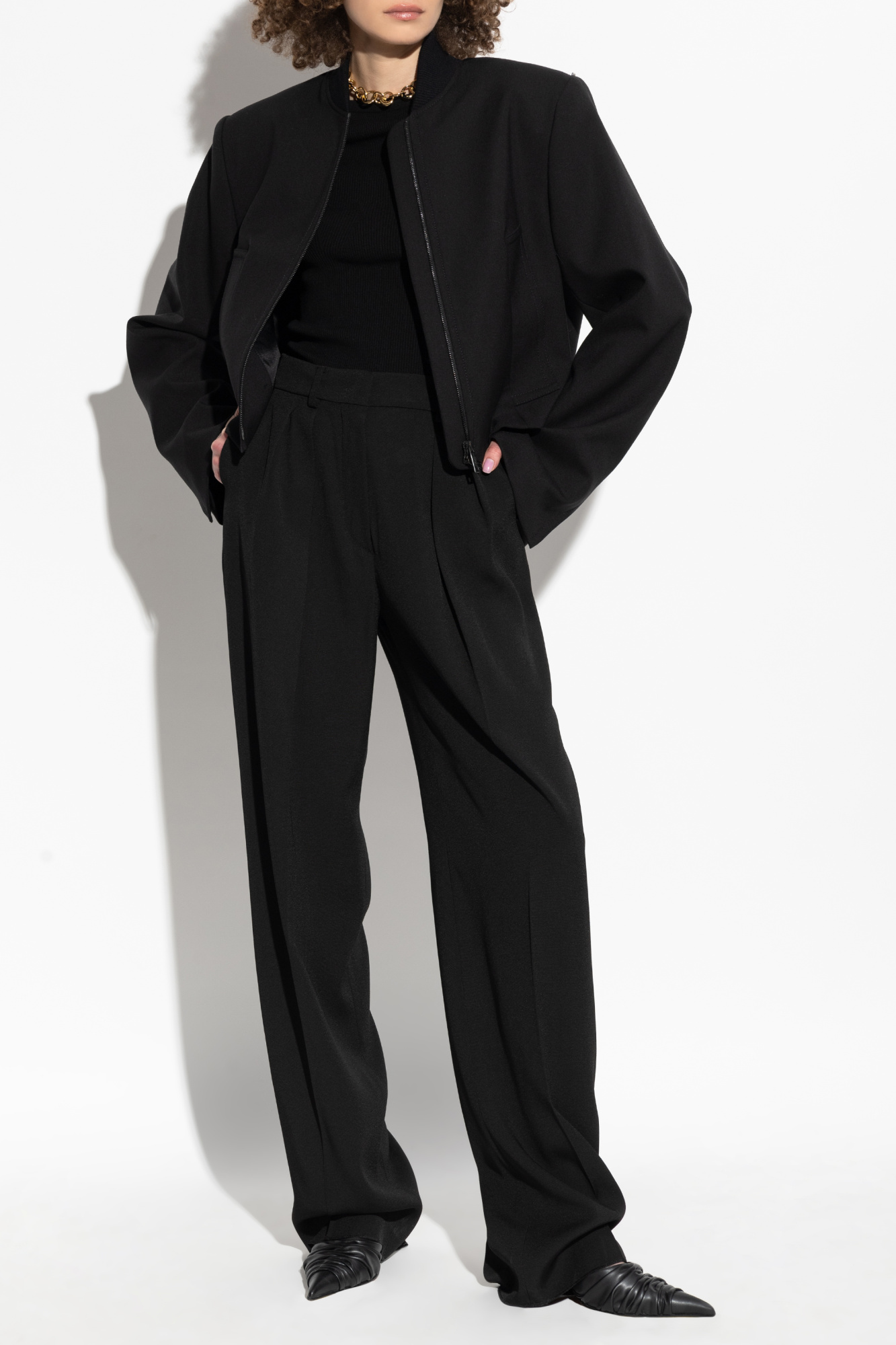 ジャケット Sportmax Nero Chiusura Frontale Con Bottoni Tasca A Filetto Sportmax Blazer Frizzo | Nero | FARFETCH IT